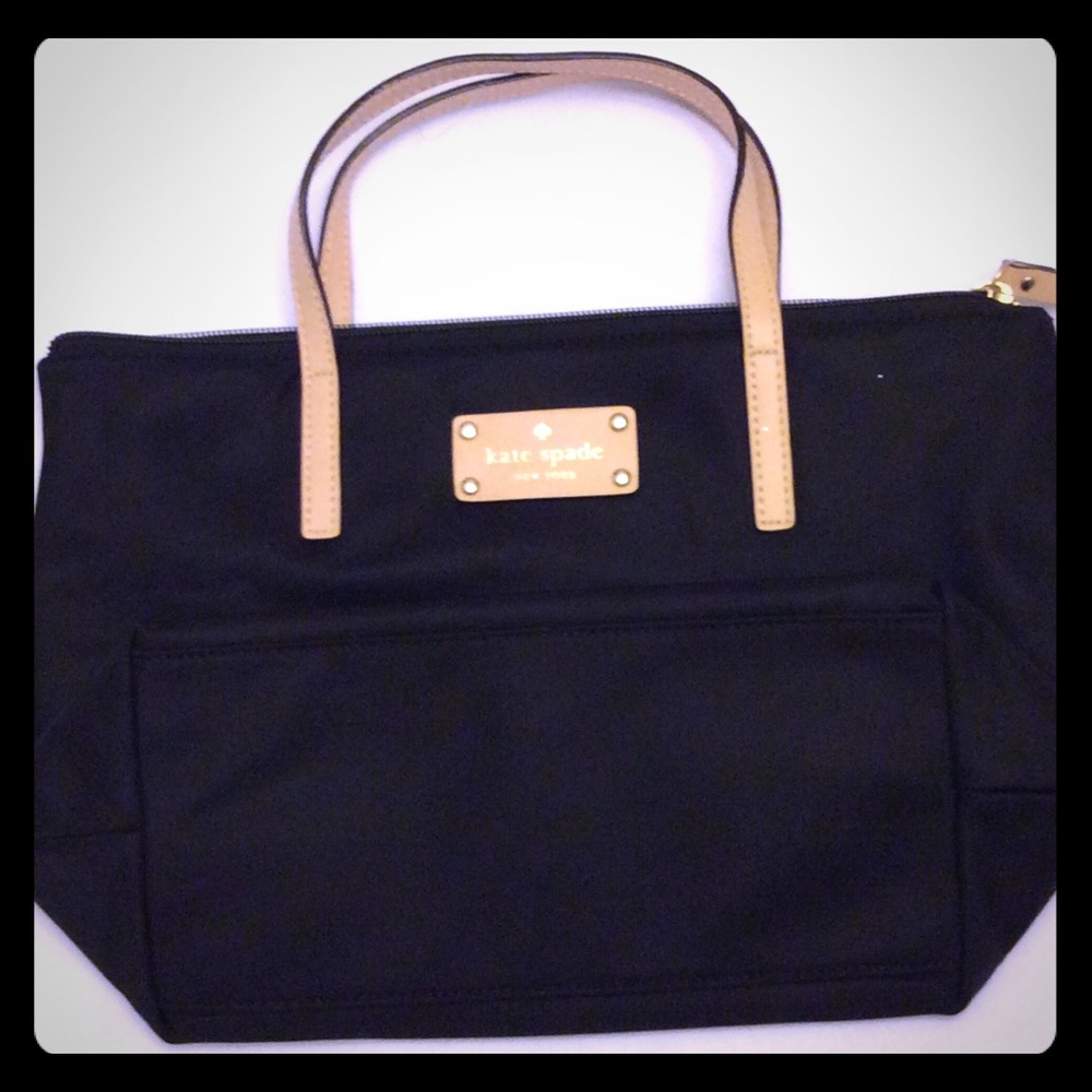 Kate spade - black satchel tote, nwot never used